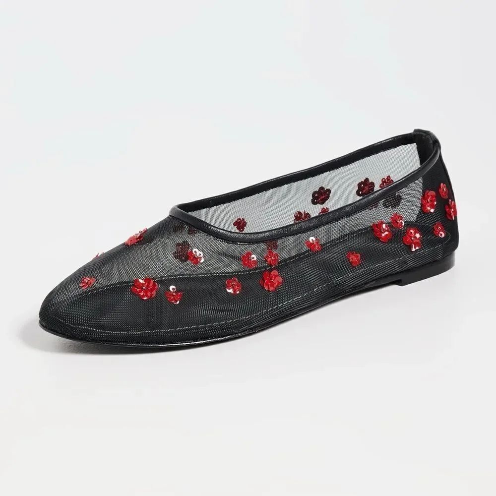 NEW STAUD Alba ballerina shoes